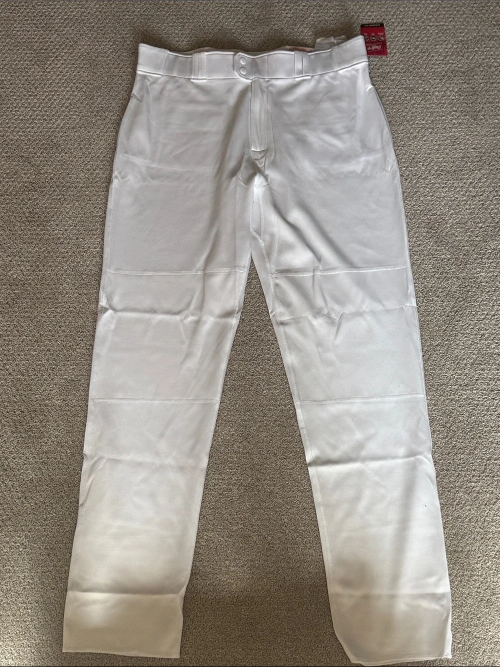 Men’s Rawlings  straight fit White Baseball Pants